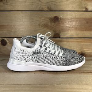 Womens Size 10 APL Techloom Breeze White Black Low Top Athletic Running Sneakers